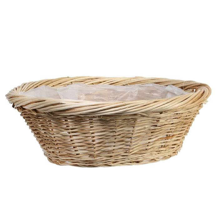 Round Full Willow Basket 45.5cm