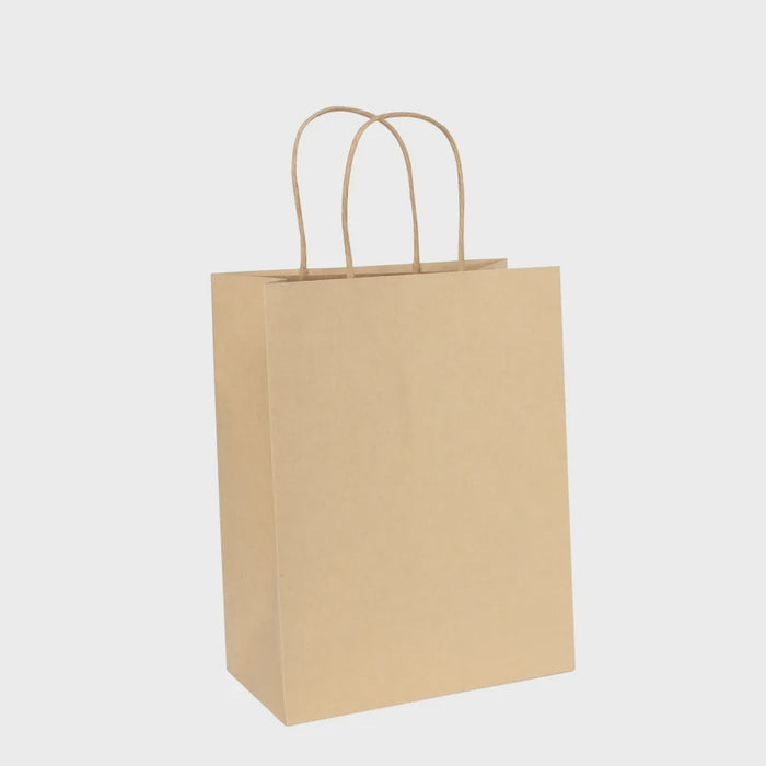 Kraft Paper Bag Brown (H23cm W18cm D10cm) - Pack of 10