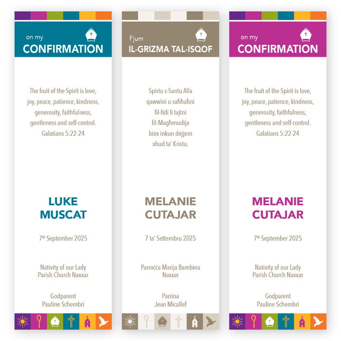 Bookmarks Personalized - Confirmation - Square Icons