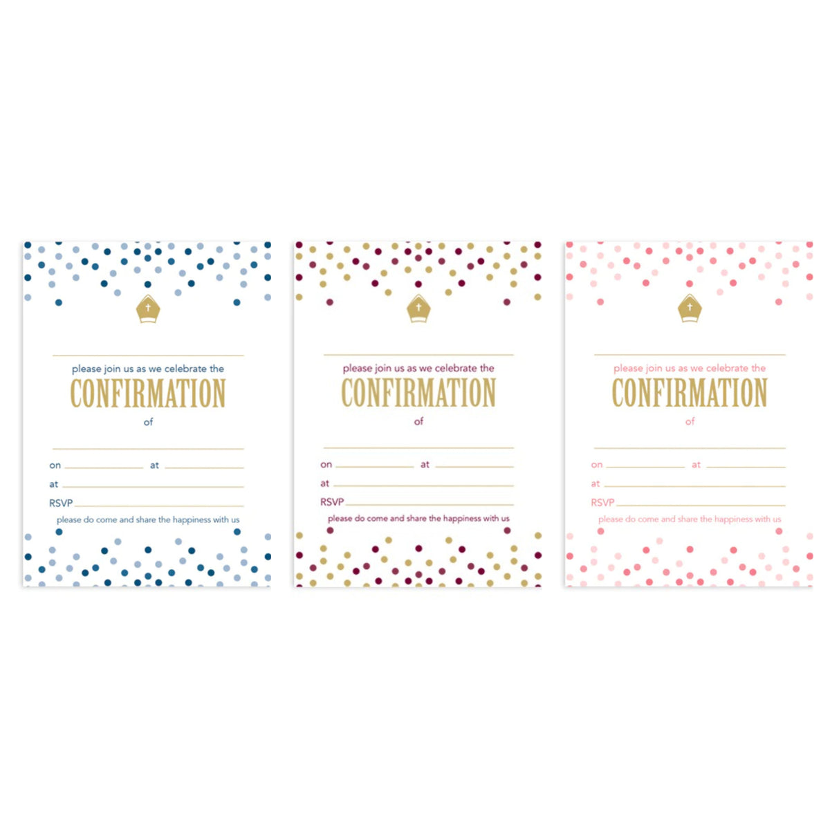 Invitation Fill-in - Confirmation Spots — Bow & Ribbon