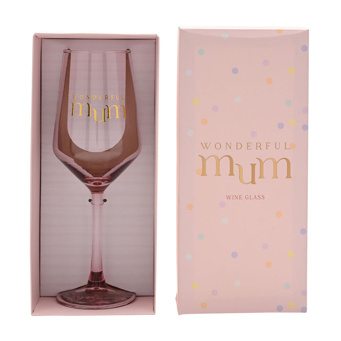 CONFETTI WINE GLASS MUM