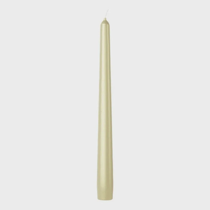 Tapered Candle - Metallic White - 245x24mmmm