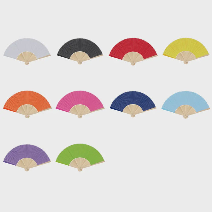 Fabric and Bamboo Fan