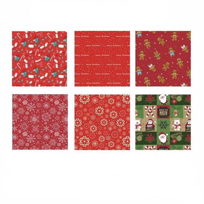 Christmas Wrapping Roll - 70cm x 2m - 6 Christmas Patterns