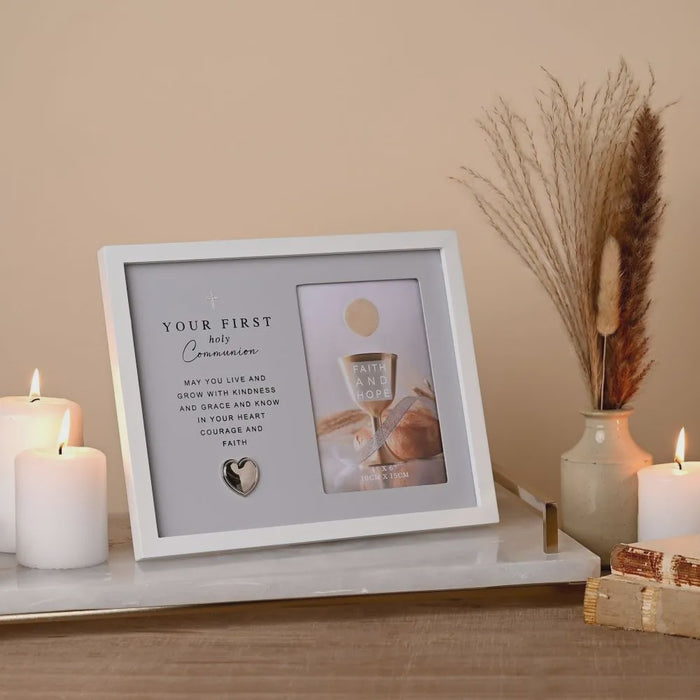 Faith & Hope Grey Communion 4″ x 6″ Frame