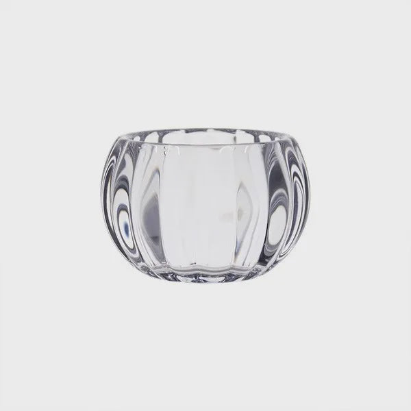 Hallie Tealight Holder - Clear - 6 x H4cm