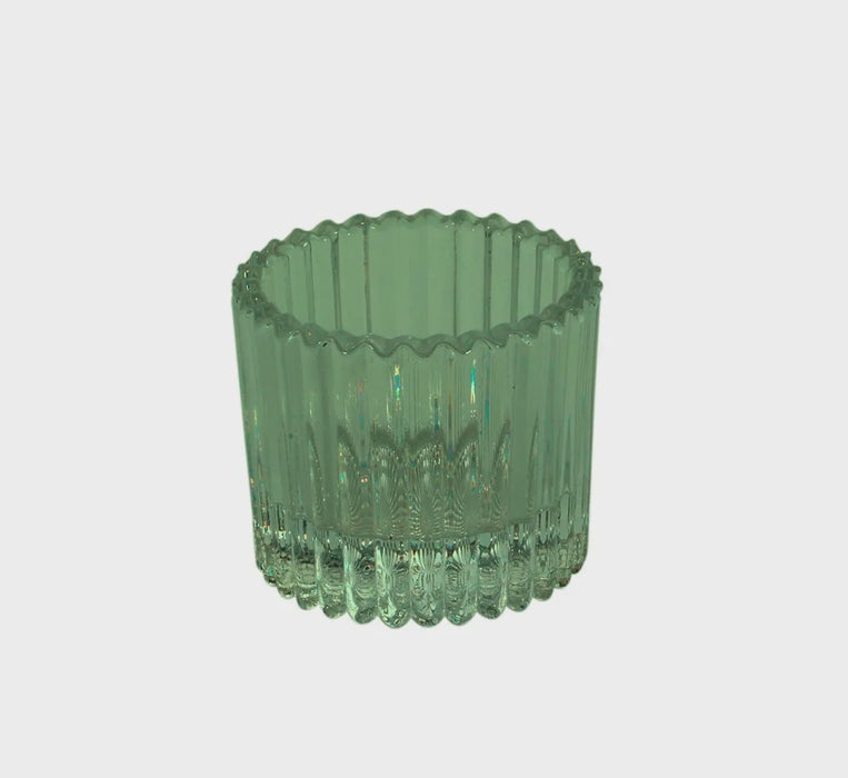 Harrison Tealight Holder - Dia 5 x H4.5cm - Green