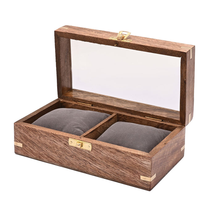 Wooden Watch Storage - Duo