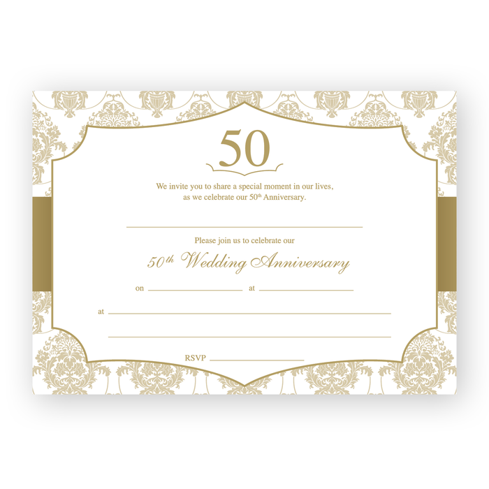 Invitation Fill-in - 50th Anniversary