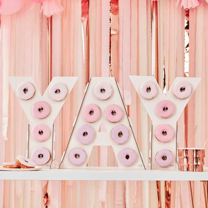 Yay Pink Ombre Donut Wall Stand
