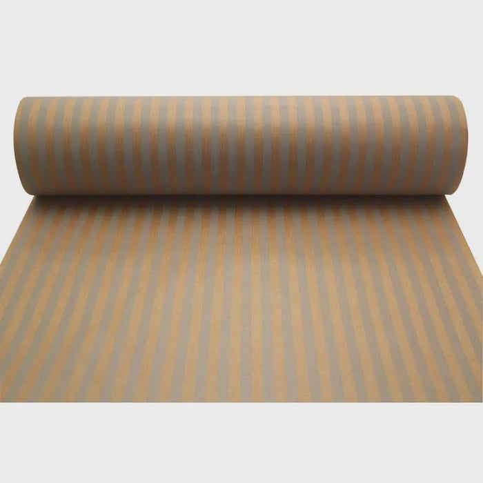 Natural Kraft Paper with Grey Stripes - 50cmx100m