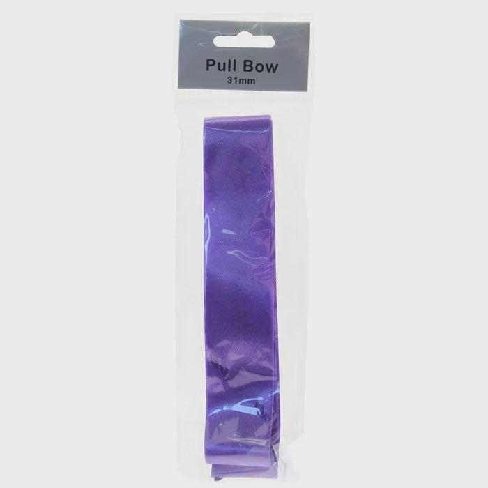 Purple 31mm Single Pull Bow on Header