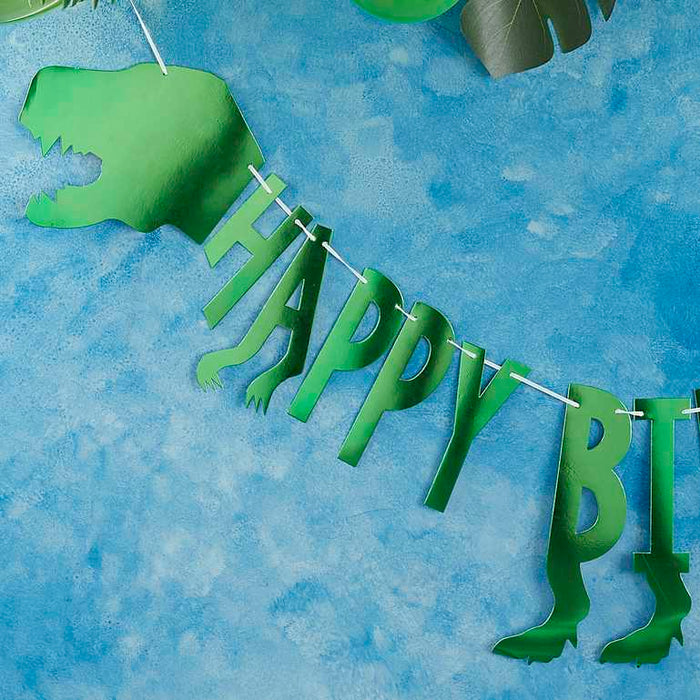 Happy Birthday Party Dinosaur Bunting