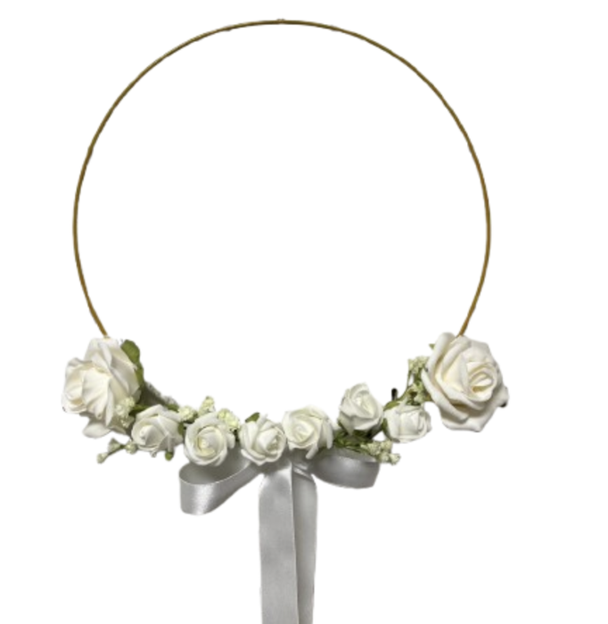 Wreath Gold Frame with Roses