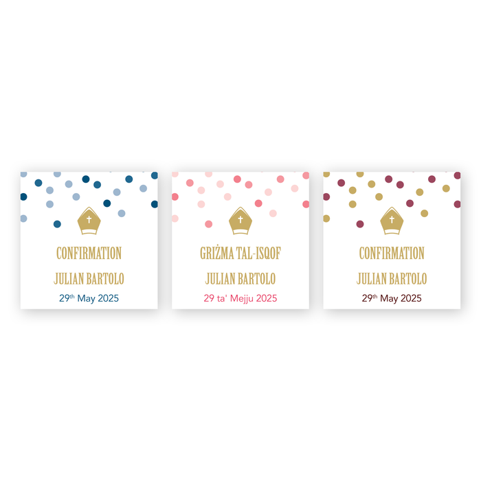 Tags Personalized - Confirmation - Spots