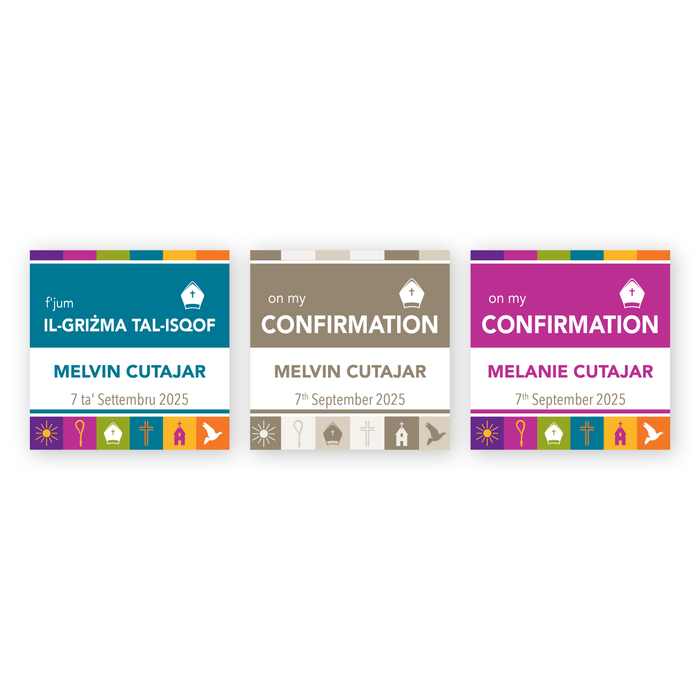 Tags Personalized - Confirmation - Square Icons