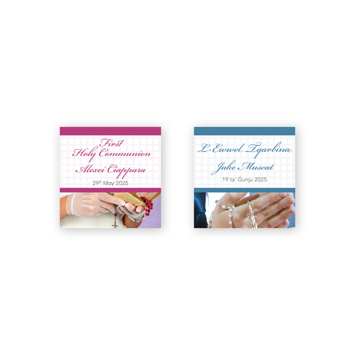 Tags Personalized - First Holy Communion - Rosary Prayer