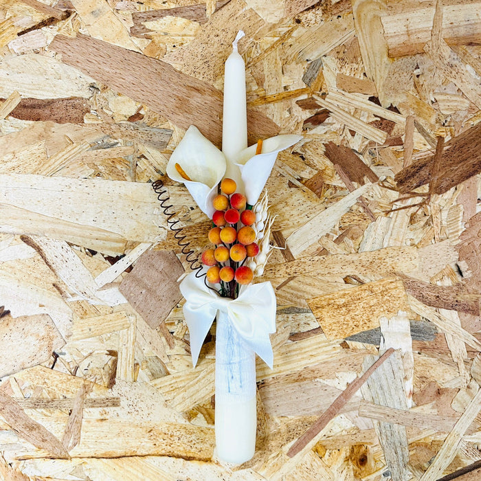 Boys Candlesticks - Ivory (Amber)