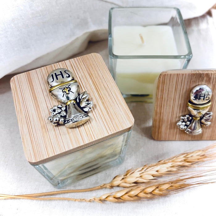 Scented Candle with Communion Motif