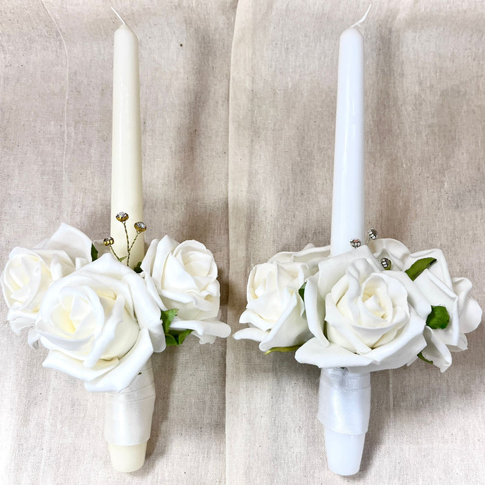 Candle Bouquet - Roses and Diamante