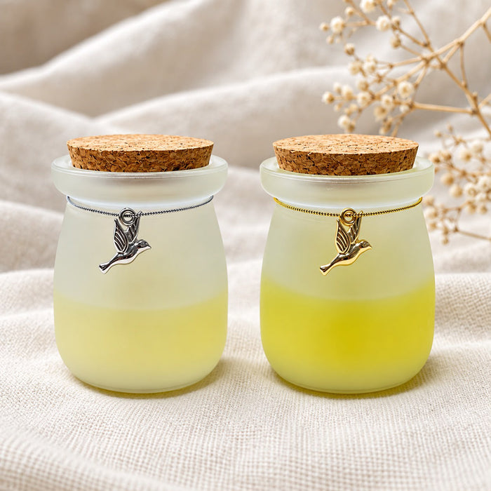 Scented Candle with Dove design on Cord
