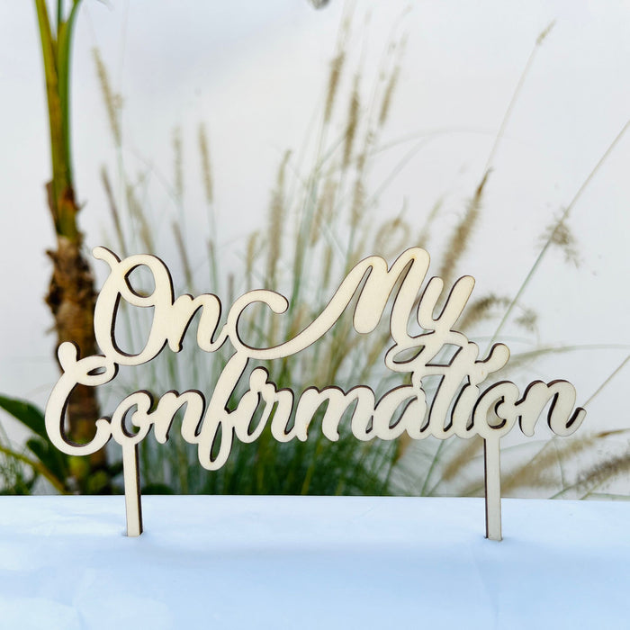 Cake Topper - On My Confirmation