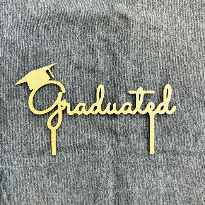 Graduation Cake Topper - Graduated