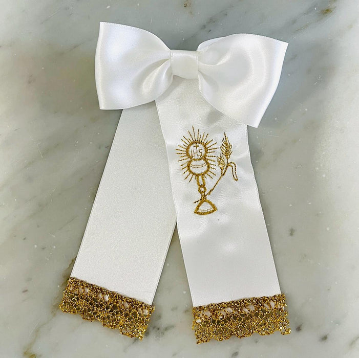 Bow for Boys - Ivory with Gold