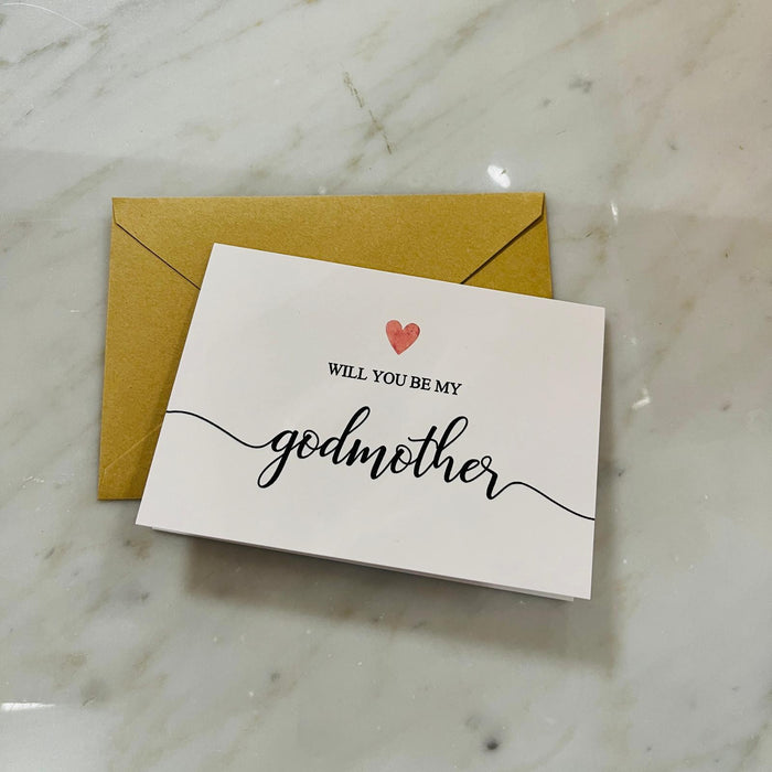 Card Will you be my Godmother