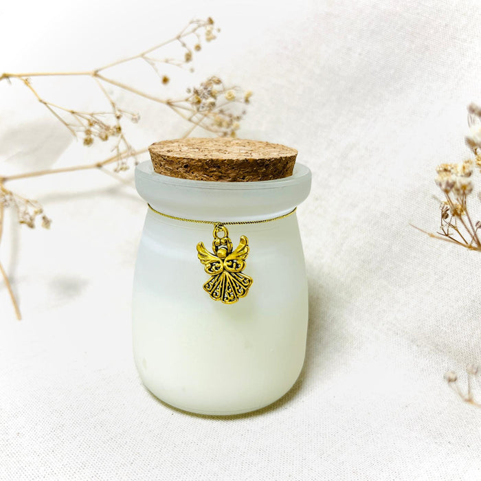Scented Candle with Angel design on Gold Cord