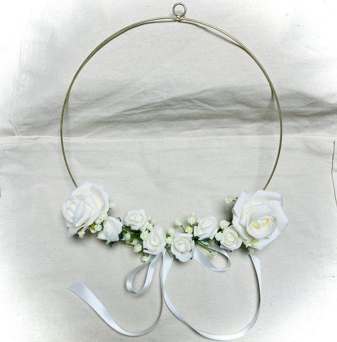 Wreath Gold Frame with Roses