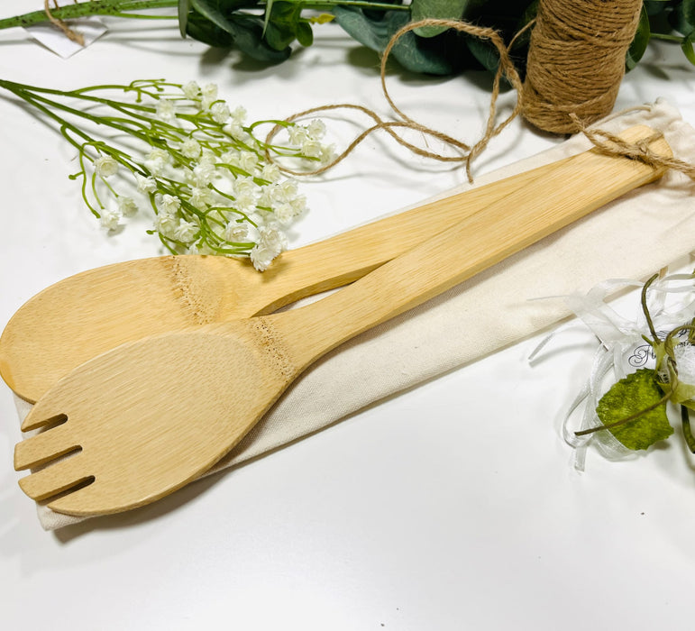 Bamboo Salad Server Set