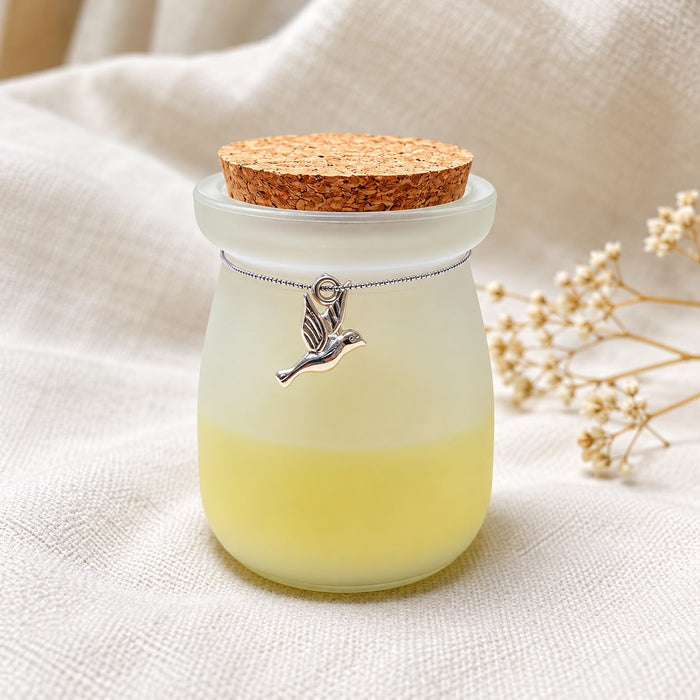 Scented Candle with Dove design on Cord