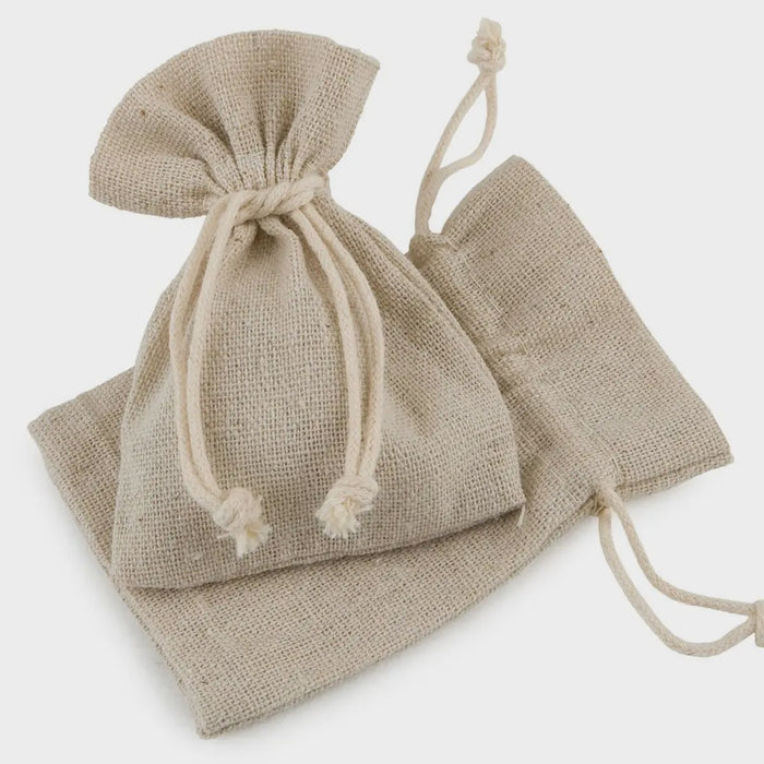 Cotton Bag - Beige - 10.5x14.5cm