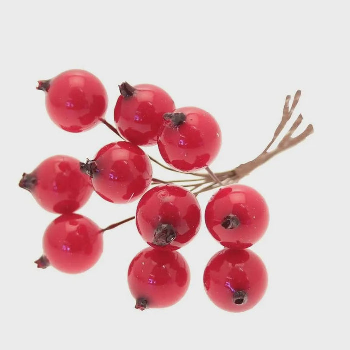 Red Berry Bunch x 10 pcs 11cm