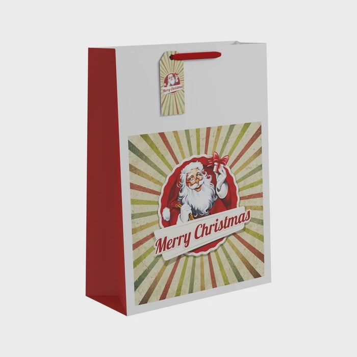 Merry Christmas Santa Gift Bag XL - 45.5 x 33cm