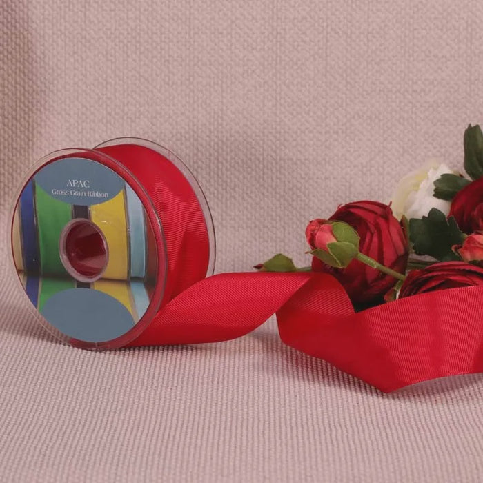 Grosgrain Ribbon - 38mm - Deep Red