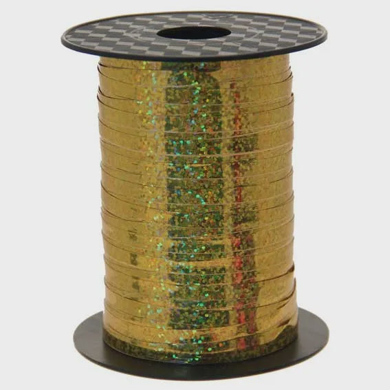 Gold Holographic Curling Ribbon