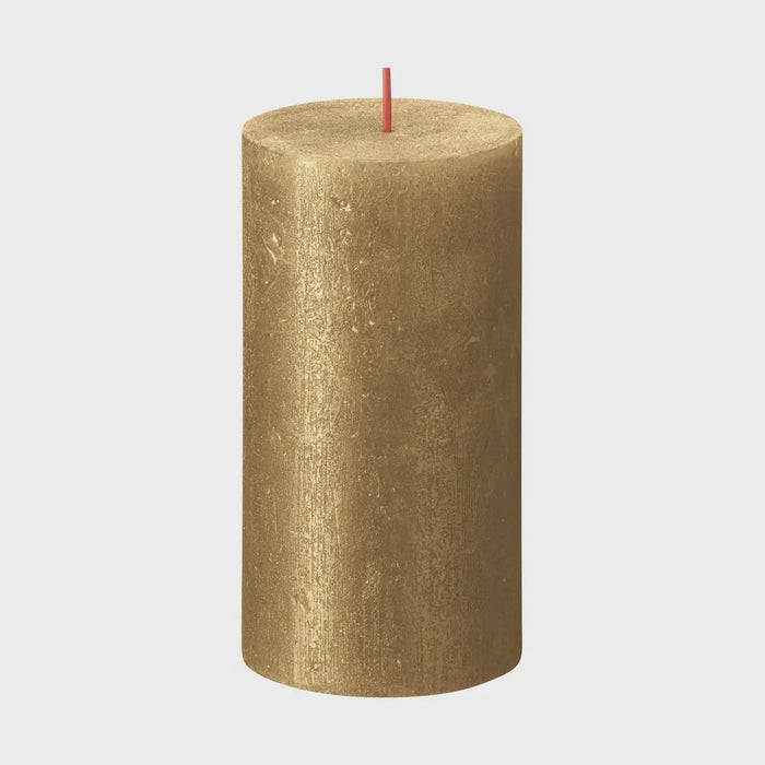 Rustic Shimmer Metallic Candle 130 x 68 - Gold