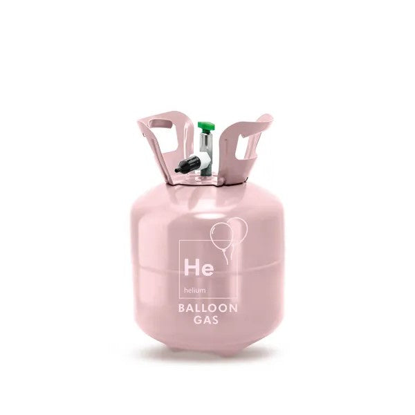 Helium tank, light pink, max 20 balloons