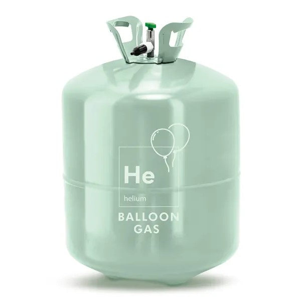 Helium tank, green, max 90 balloons