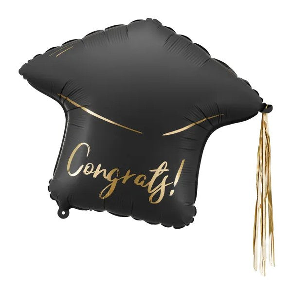 Foil Balloon Cap ''Congrats!'', 60x55 cm, mix