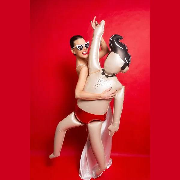Foil balloon Guy, 64.5x159 cm, mix