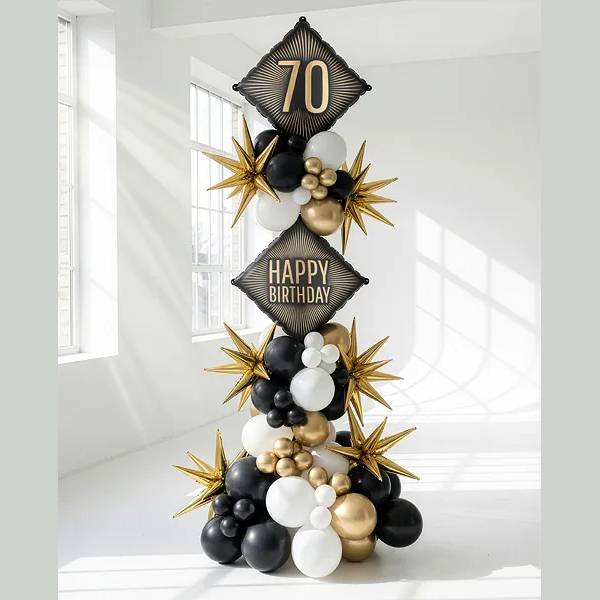 Foil Balloon ''70'', 46x46 cm, mix