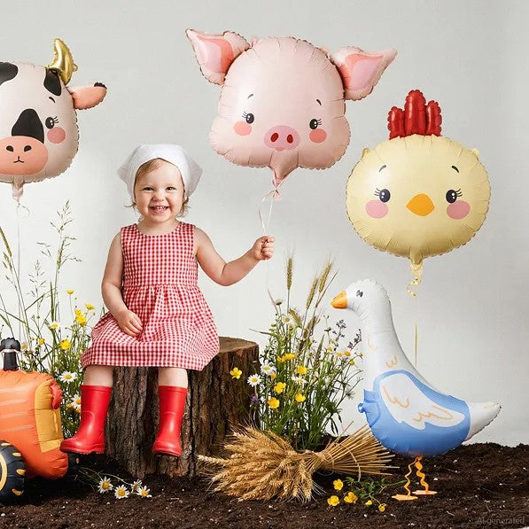 Foil balloon Chicken, 51x59 cm, mix