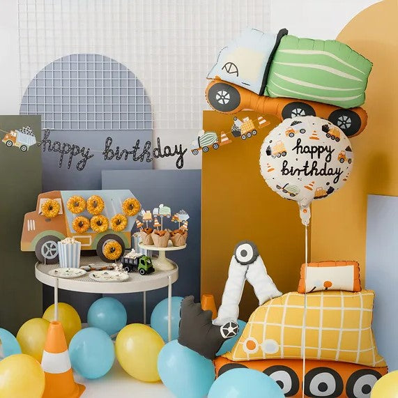 Foil balloon Concrete Mixer, 81x48 cm, mix