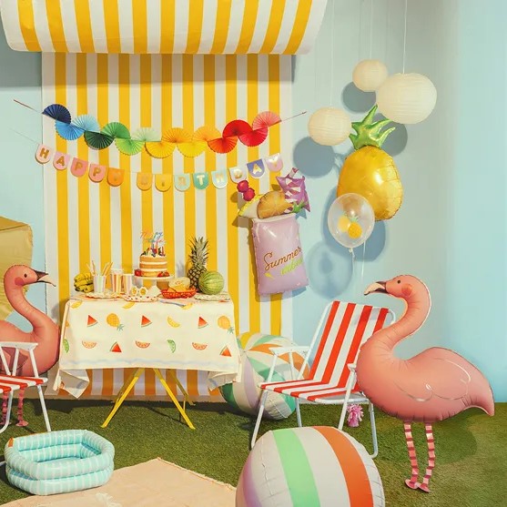 Foil balloon Pineapple, 38x68 cm, yellow