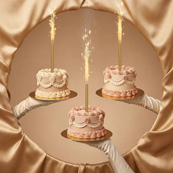 Cake fountain, gold, 18 cm