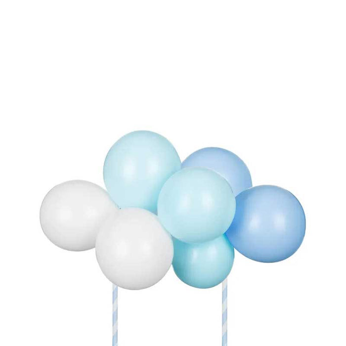 Balloon cake topper, blue, 29 cm