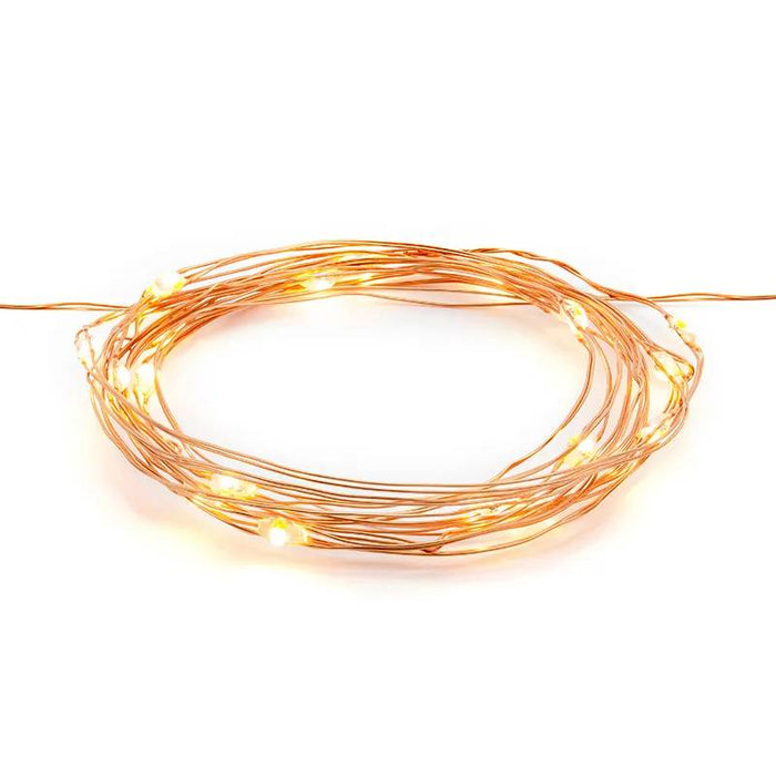 Decorative LED lights, copper, 1.90m